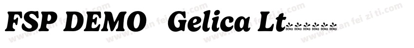 FSP DEMO   Gelica Lt字体转换